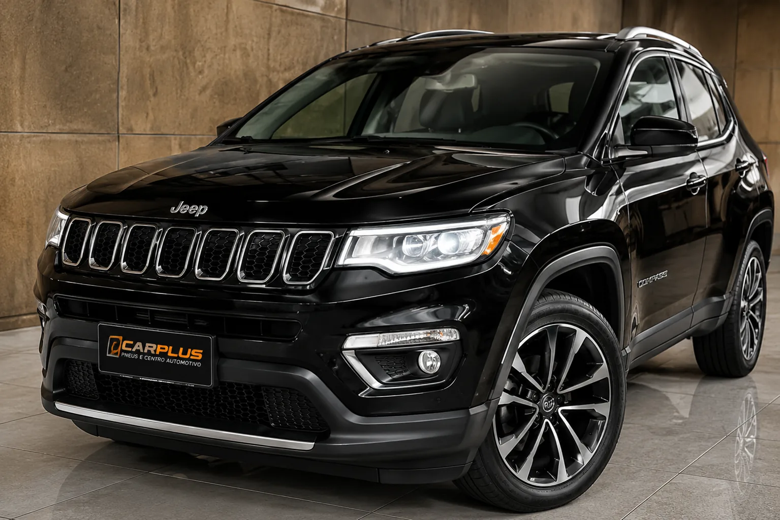 Jeep preto vendido rapidamente pela Carplus